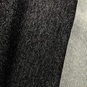 Black Stretch Knit Denim